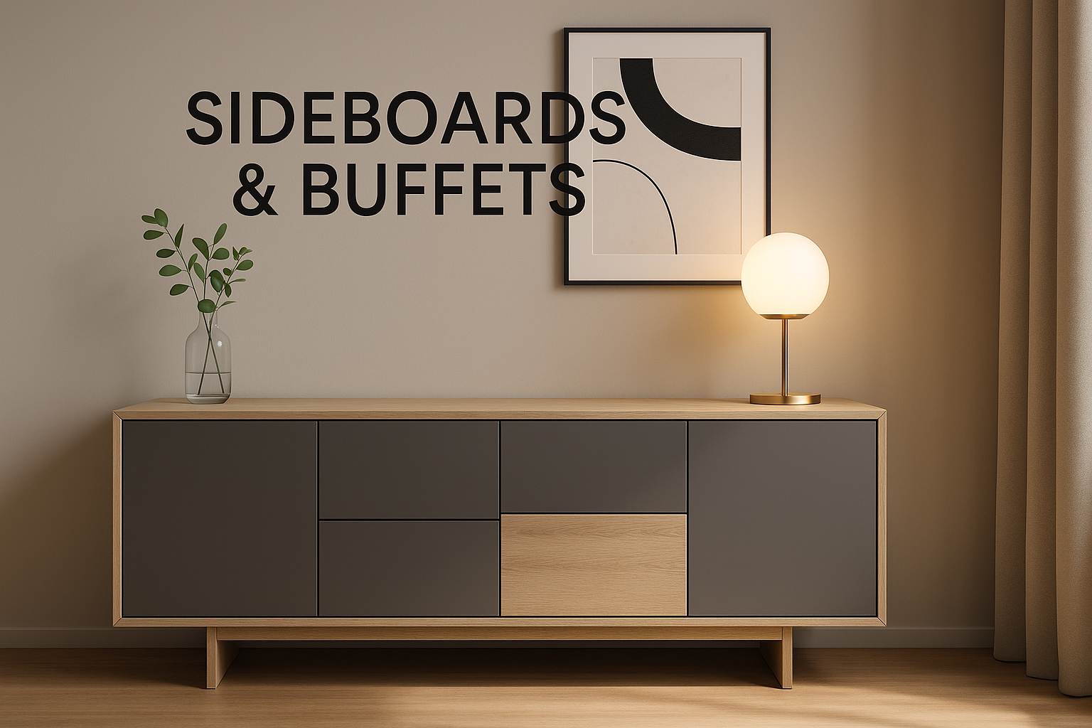 Sideboard & Cabinets.